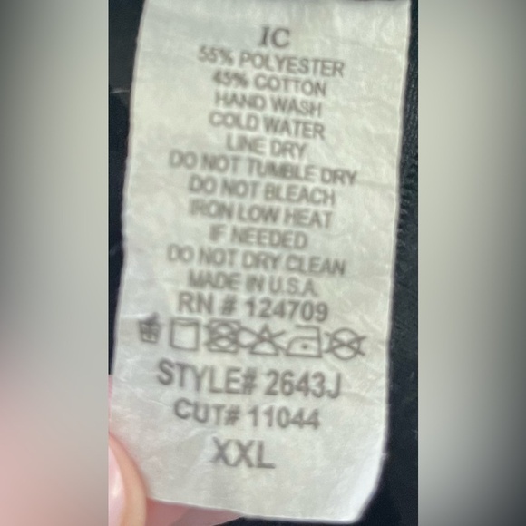 Stylish IC by Connie K One-Button Black Textured Asymmetrical Jacket, Size XXL - Picture 10 of 11